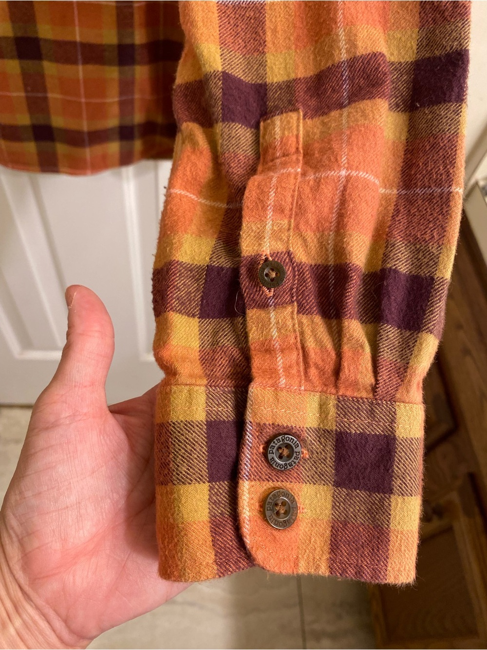 PATAGONIA ORGANIC COTTON PERFECT FALL PLAID FLANNEL SHIRT COZY SOFT SIZE SMALL - Picture 11 of 14